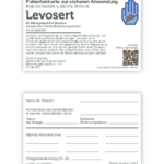 Patientenkarte zur sicheren Anwendung: Levosert